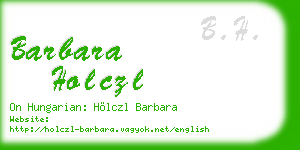 barbara holczl business card
